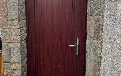 Rosewood uPVC Garage Door Installed in Eaglesham, Renfrewshire