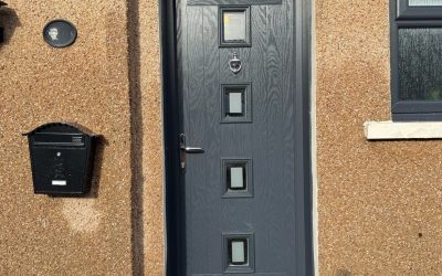 Anthracite Composite Door Installed in Springside, Ayrshire